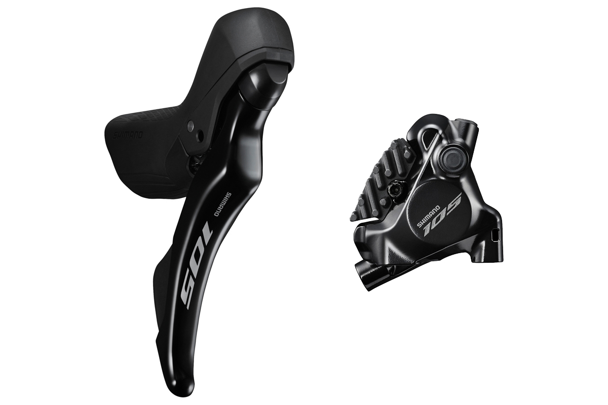 Shimano 105 Di2 ST-R7170 Hydraulic Disc Brake/Shift Lever Kit (Black) (Flat  Mount) (Left) (2x) - Performance Bicycle