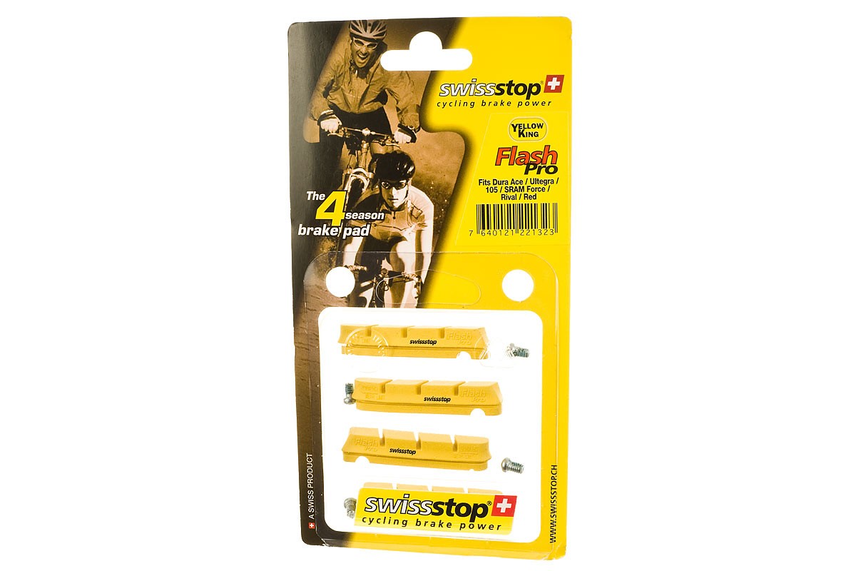 SwissStop FlashPro Shimano Brake Pads Yellow Carbon [P100001833]